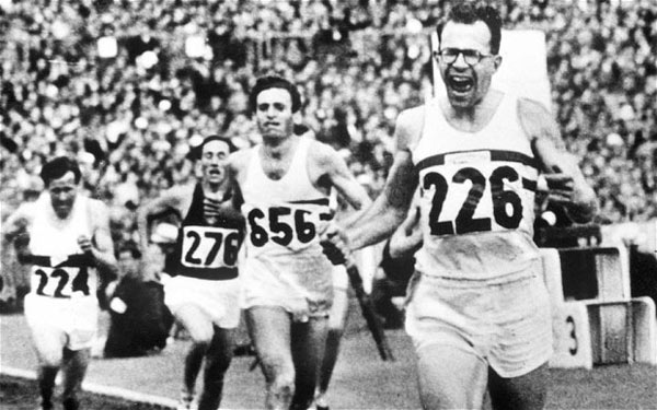 Chris Brasher at the 1956 Olympic Games