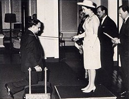 Sir Lionel Luckhoo Knighted by The Queen - 1969