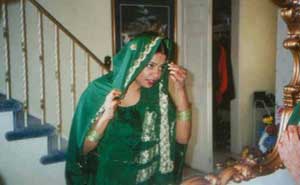 Nadia getting ready