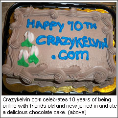 CrazyKelvin.com's 10th Anniversary