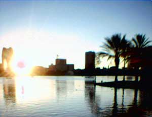 Sunset On Lake Eola - Orlando, Florida