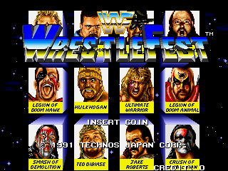 WWF WRESTLEFEST ARCADE GAME