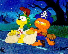 Odie and Garfield